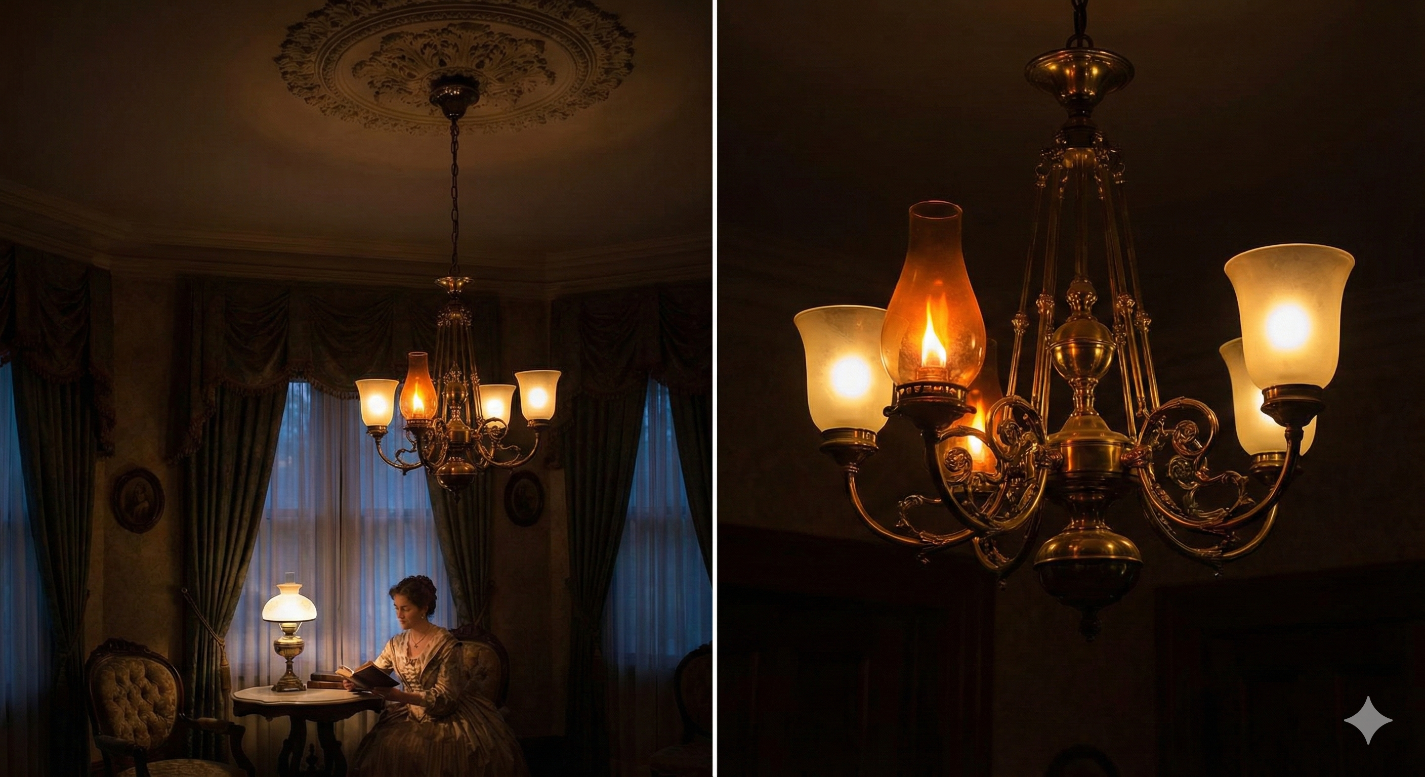 The Romance of Light: Transitioning from Gas to Electric Flickers in the Victorian Home