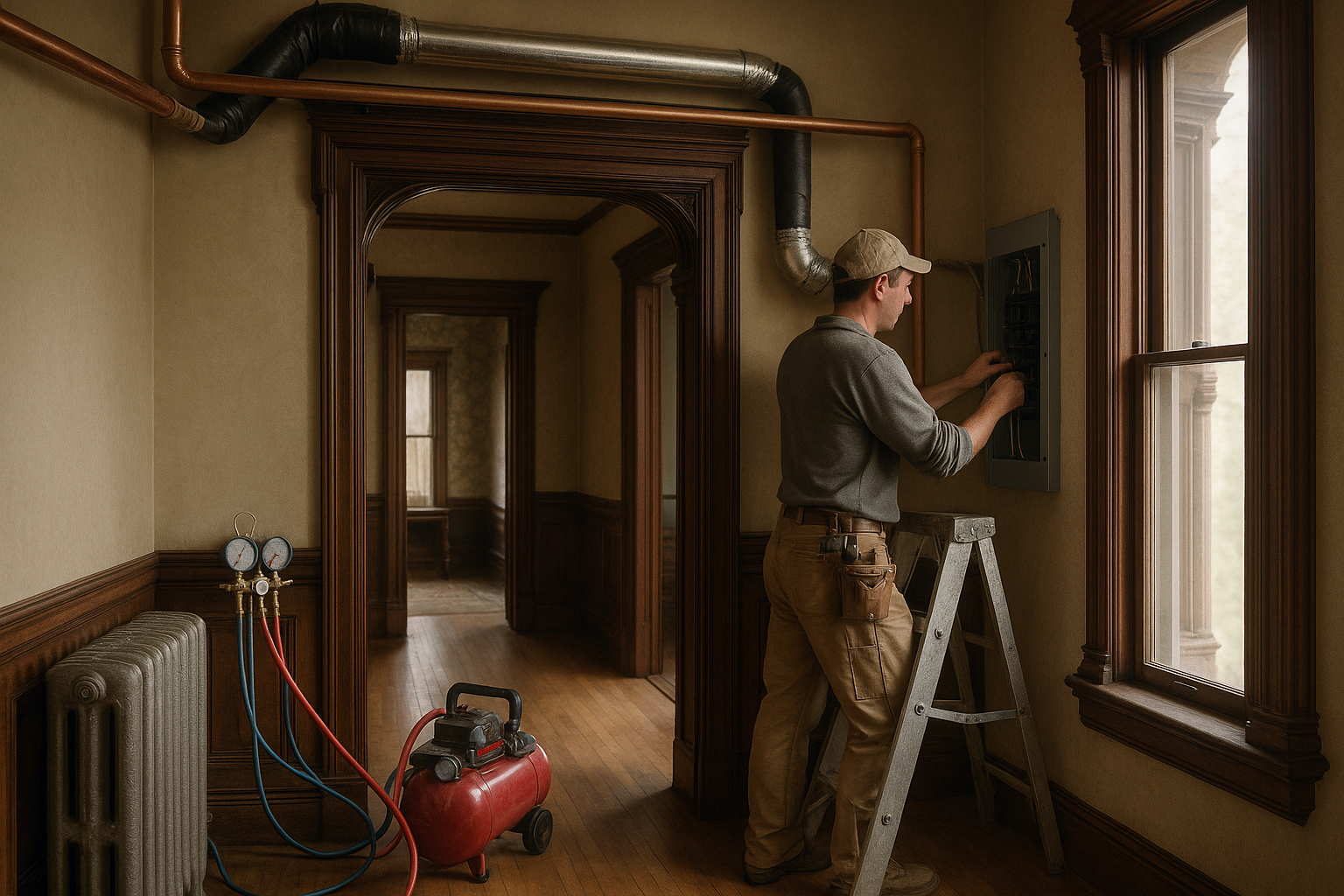 Updating HVAC, Plumbing, and Electrical in a Victorian Home Without Losing Character