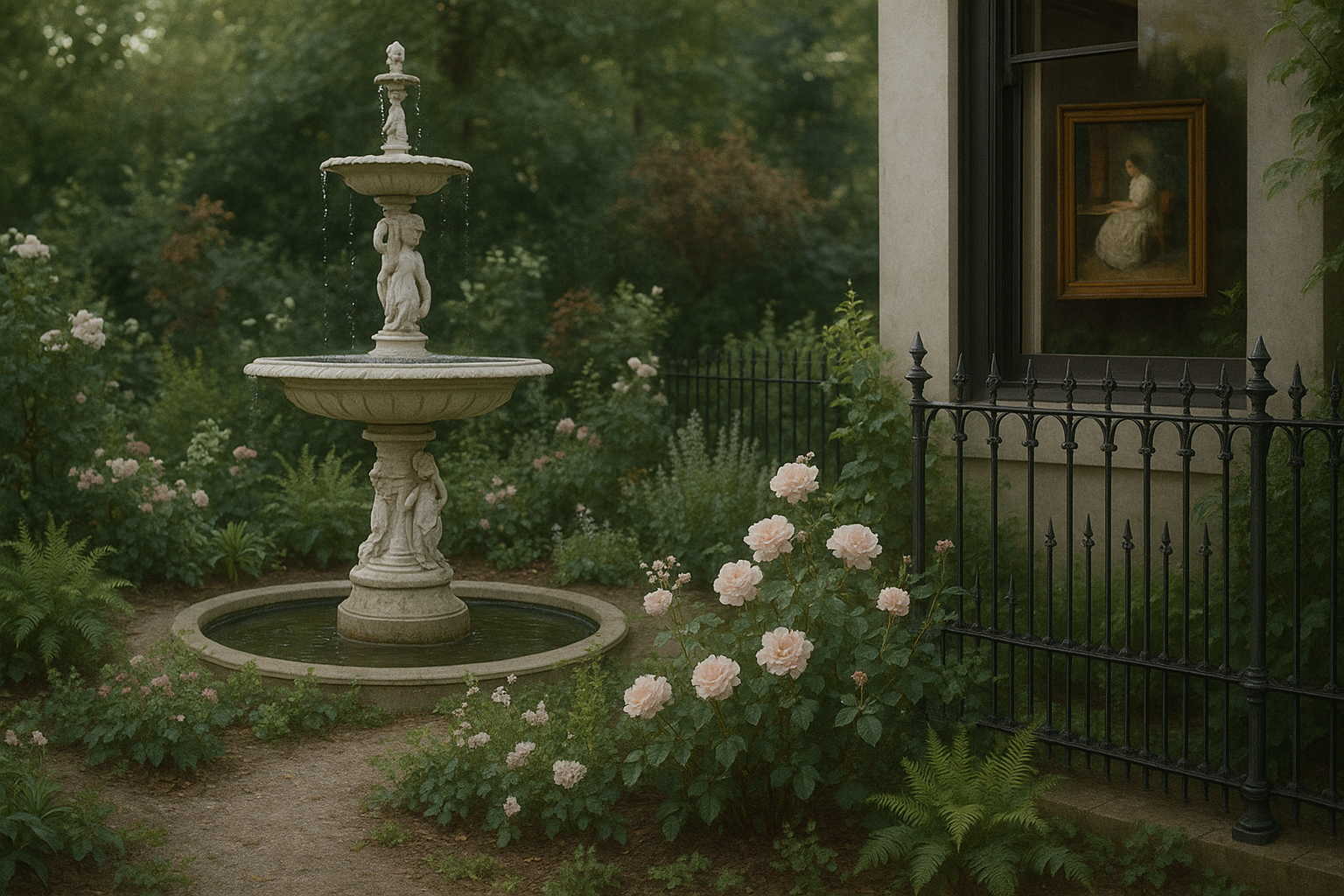 Restoring an Original Victorian Garden: Plants, Fountains & Ironwork