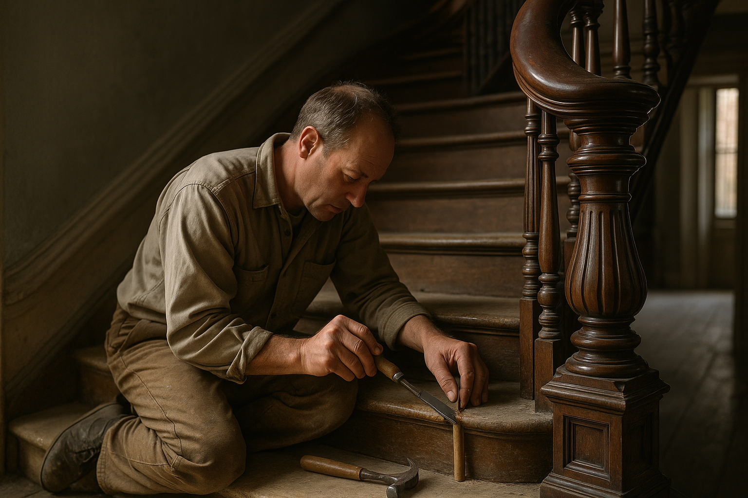 Restoring the Grandeur: Repairing Staircases in a Victorian Home